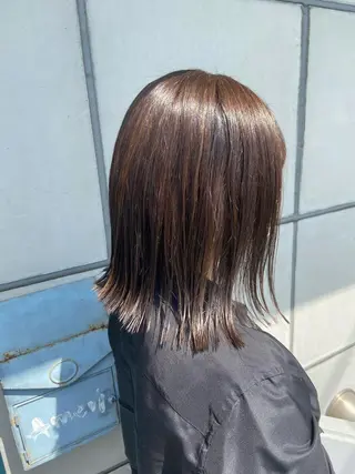 ミディアム カラー アメリラブヘアー 土屋 洋平のヘアスタイル