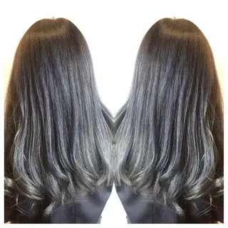 ロング カラー 髪質改善/痛ませ ないカラー/西村航大のヘアスタイル