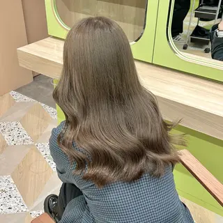 セミロング カラー ブリーチなしベージュ /ヘアセット/ミユのヘアスタイル