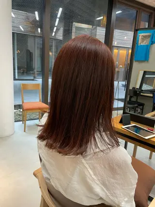 ミディアム カラー mee.表参道所属・ボブ/ショート /パーマ/shinのヘアスタイル