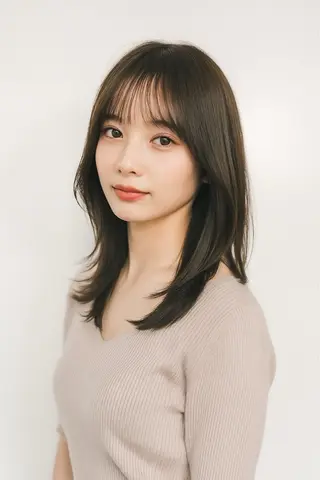 セミロング カラー Gain池下 レディースのヘアスタイル