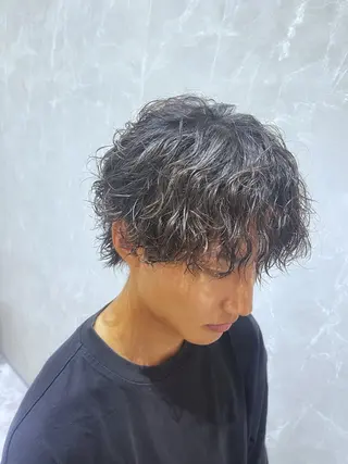 ショート パーマ FURUSHO 栄店【フルショウ】所属・栄/中日ビル 🩵🐦‍⬛城内友哉のヘアスタイル