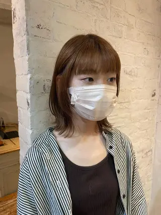 ミディアム 橋本 実奈美のヘアスタイル