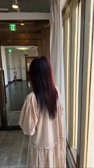 セミロング カラー ヘアアレンジ cecil hair 難波店所属・髪質改善透明感カラー /SHOGO☀️のヘアスタイル