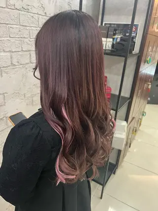 ロング カラー エクステ＆艶カラー 🎀YURINA🎀のヘアスタイル