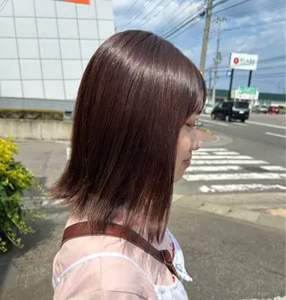 ミディアム 水木 里咲のヘアスタイル