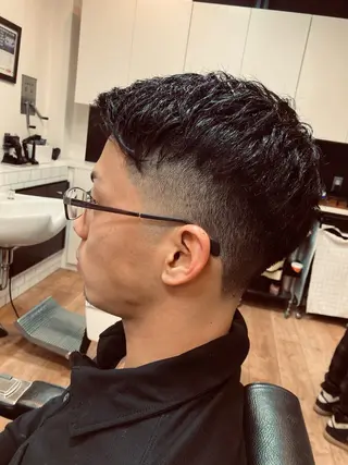 ショート メンズパーマ メンズカットYUKIのヘアスタイル