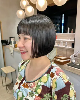 ショート 🩵縮毛矯正/ブリー チ/髪質改善/いつかのヘアスタイル