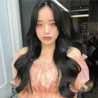 ロング レイヤー、美髪矯正 🌹韓国ヘア芹奈のヘアスタイル