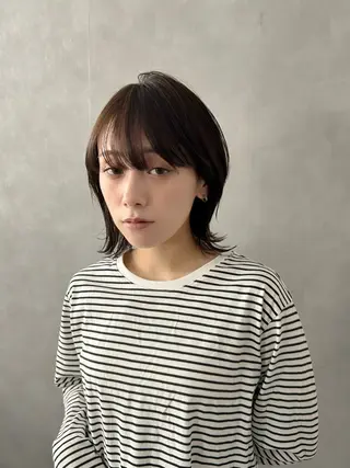 ミディアム 大人レイヤー/美髪 縮毛矯正taigaのヘアスタイル