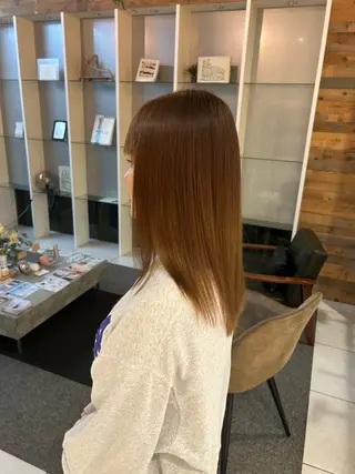 ロング 髪質改善/ストレート パーマ長久手/ひかるのヘアスタイル