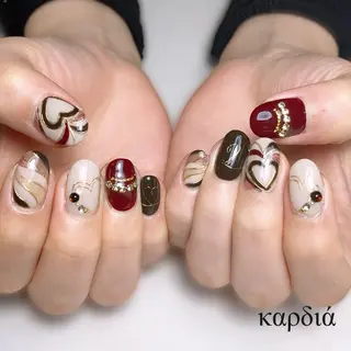 ネイル καρδιά -ｶﾙﾃﾞｨｱ-のネイルデザイン