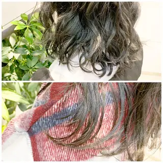 セミロング カラー ヘアアレンジ 東北No.1完全個室 💐梶谷社長のヘアスタイル