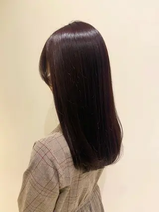 セミロング カラー 🌹艶髪カラー🌹 津田晴加【西荻窪】のヘアスタイル