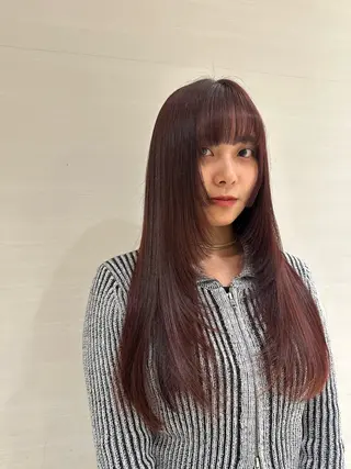 ロング カラー 海希/韓国風レイヤー /ブリーチカラーのヘアスタイル