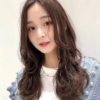 ロング カラー 梅田美容室 山崎海波のヘアスタイル