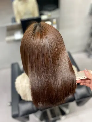 ミディアム 艶髪/縮毛矯正 🫧辻野海羽のヘアスタイル