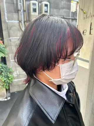 ミディアム NATSUKI😸 ‪✂︎‬南森町美容室のヘアスタイル