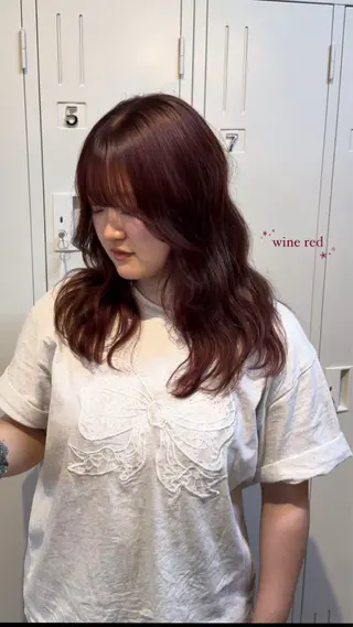 ロング カラー ヘアアレンジ ᵐⁱᵏⁱᵏᵒ /暖色･透明感カラーのヘアスタイル