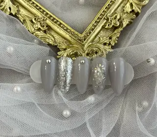 ネイル ネイルサロンAiri 長さ出し·シンプルのネイルデザイン