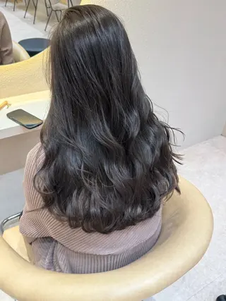 セミロング 🩵縮毛矯正・ボブ 岩原朋也🩵のヘアスタイル