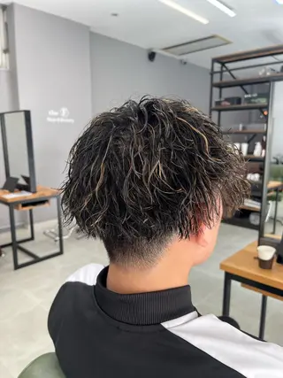 パーマ メンズ 小池 風賀のヘアスタイル