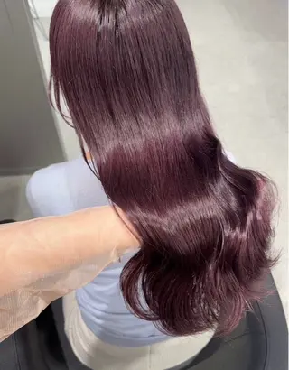 ロング miku/ラベンダー 透明感カラー🪻❤︎のヘアスタイル