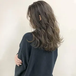 セミロング 透明感カラー／ 髪質改善／ボブ／中山のヘアスタイル