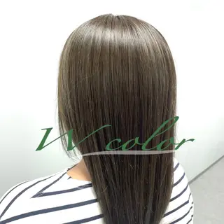 セミロング カラー 心斎橋/ブリーチなし 髪質改善/レイヤーのヘアスタイル