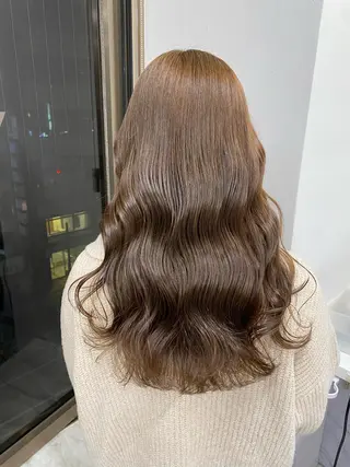 セミロング カラー レイヤー/韓国❣️ 髪質改善/亘紘輝のヘアスタイル