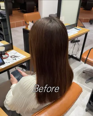 カラー 自然と惹かれる🪷 艶カラー/茉優♩のヘアスタイル
