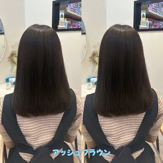 セミロング lovis🧸ゆうあ 🧸/透明感カラーのヘアスタイル