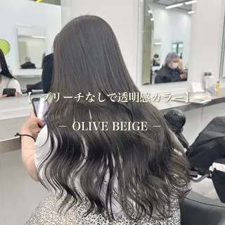 ロング カラー NAMI🤎ブラウン &ミルクティー🤍のヘアスタイル