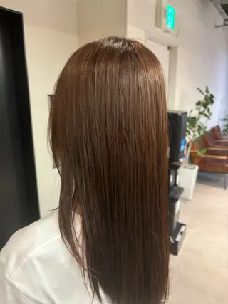 ロング カラー カヤノ/透明感カラー /酸性ストレートのヘアスタイル