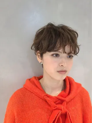 ショート パーマ EMANON銀座所属・ショート・ボブ✂️ 紅葉のヘアスタイル