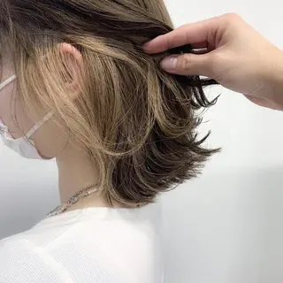カラー 赤みなしベージュ🤎 🍃横浜101のヘアスタイル