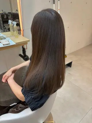 ロング カラー ヘアアレンジ MISAKI🤍 似合わせ透明感カラーのヘアスタイル