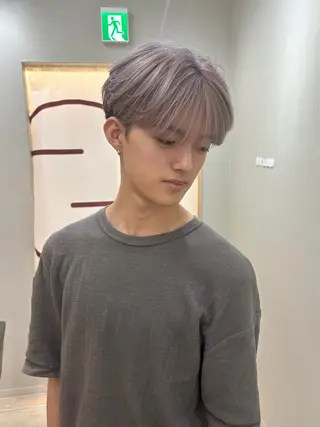 カラー メンズ 渡 汐音のヘアスタイル