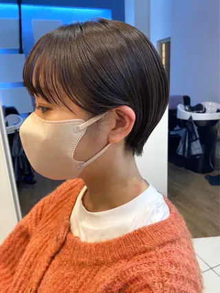 ショート mao♡ベージュ/ 顔周りカットのヘアスタイル