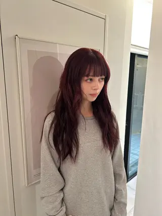 ロング カラー ダブルカラー/ 艶カラー／こうきのヘアスタイル