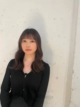 セミロング 🌫️縮毛矯正/髪質 改善/ゆずる🌫️のヘアスタイル