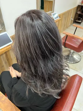 ロング カラー 🌈ダブルカラー🌈 💚みやのしんじ💚のヘアスタイル