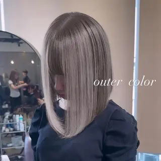 ミディアム カラー 💜ハイトーン💛 マジカルかいちゃんのヘアスタイル