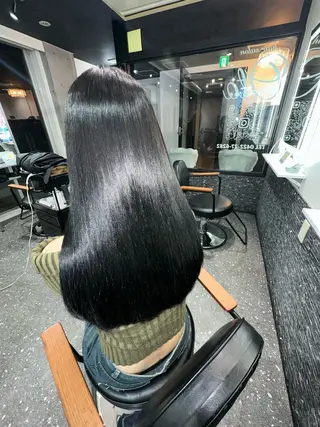 ロング カラー パーマ 髪質改善⭐️縮毛矯正 吉祥寺⭐️Rinaのヘアスタイル