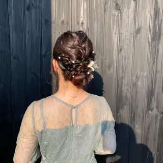 ヘアアレンジ 青とそら いしざかのヘアスタイル