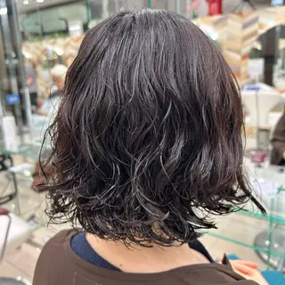 ミディアム カラー パーマ EARTH kazu🐰のヘアスタイル