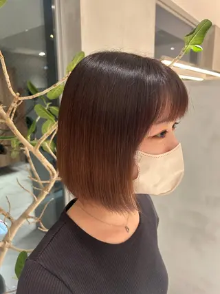 ミディアム れんか/メンズカット /ベージュ/透明感のヘアスタイル