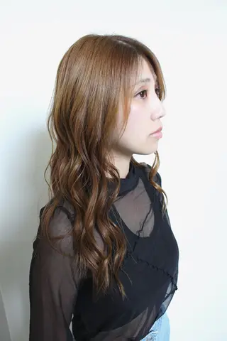 セミロング カラー 土居 正季のヘアスタイル