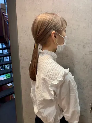 セミロング カラー 🫧似合わせカット 🫧tomo/銀座のヘアスタイル