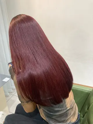 ロング カラー 津田 里菜のヘアスタイル